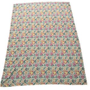 Laura Ashley Tablecloth Rectangular 82 x 59 Floral Cottagecore Victorian Chintz